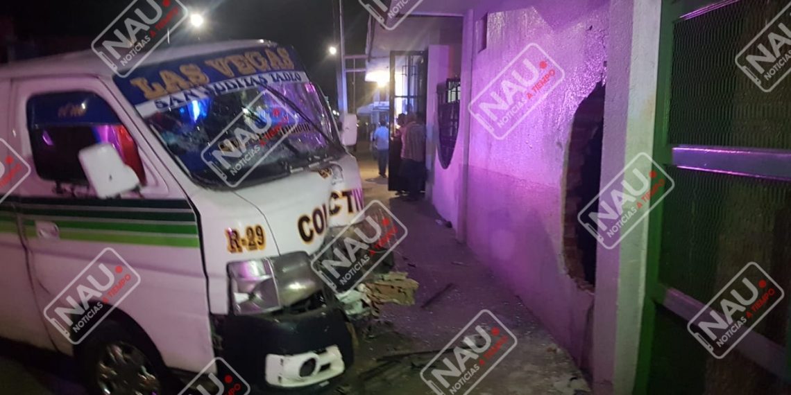 Combista en estado de ebriedad se estrelló contra una casa