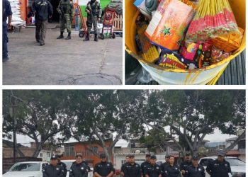 Incauta FGR 100 kilos de pirotecnia en Tuxtla