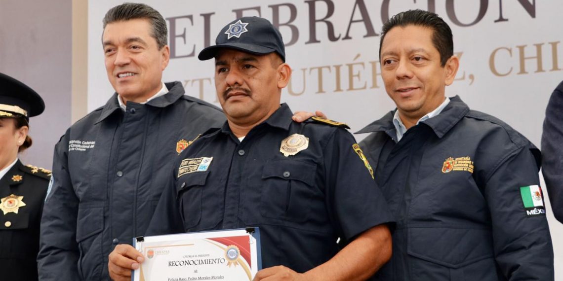 Reconoce Jorge Llaven labor de las y los policías para garantizar la seguridad en Chiapas