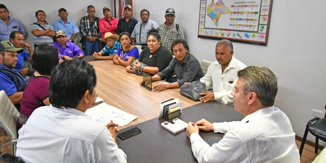 Se reúnen Ismael Brito y comisariados ejidales de Cintalapa