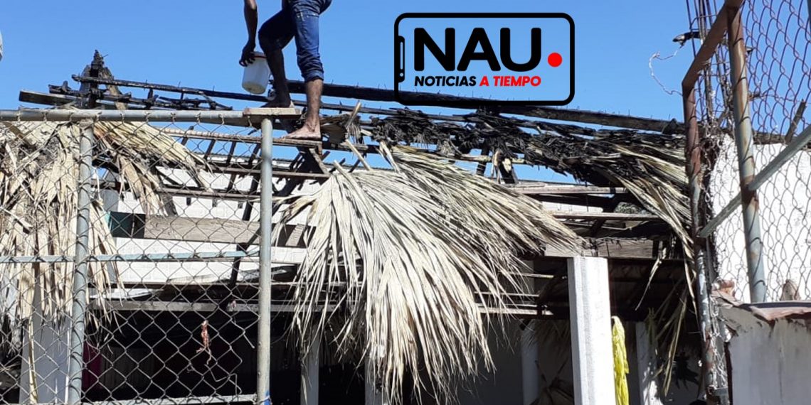 Se incendia la cantina 4 hermanos