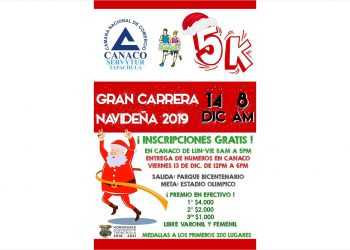 1ª Gran Carrera Navideña 2019, De La Canaco SERVYTUR Tapachula