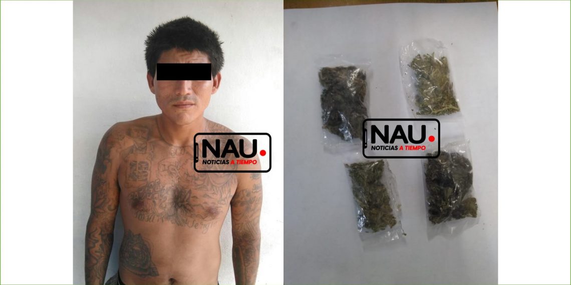Presunto integrante de una de las bandas antagónicas llevaba marihuana