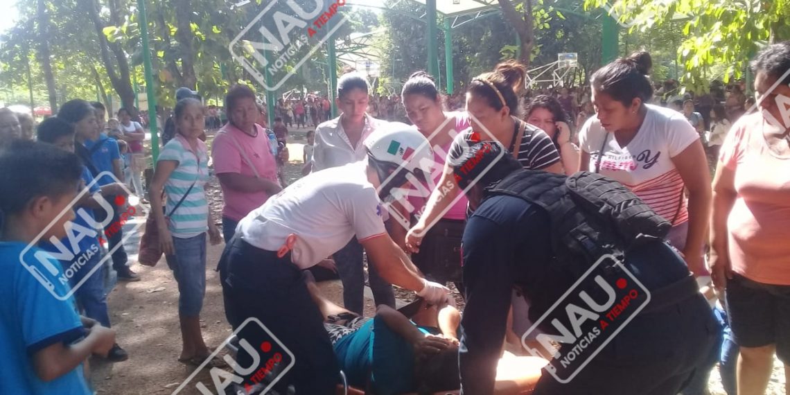 Mujer embaraza cayó en el interior de los Cerritos