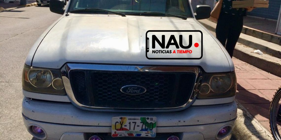 Roban camioneta del primer cuadro de la ciudad