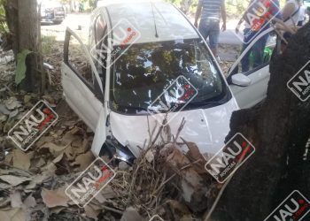 Se salió de la carretera rumbo a Puerto Madero