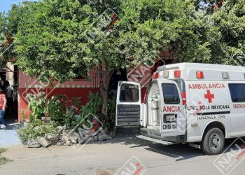 Casi se mata un albañil