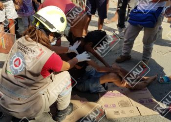 Atiende PC a una persona que fue atropellada en Puerto Madero