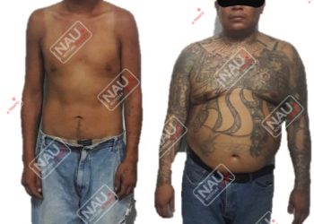 Detiene a dos presuntos barrio 18 en Nuevo Milenio