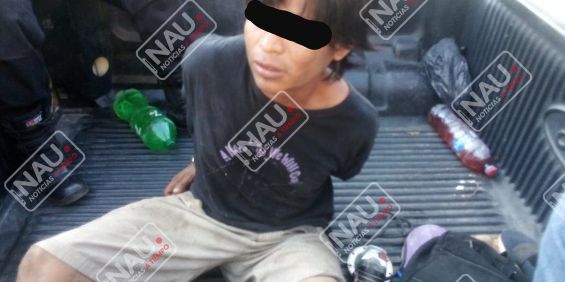 Detienen a mexicano que se robó una mochila con tres celulares y una pulidora