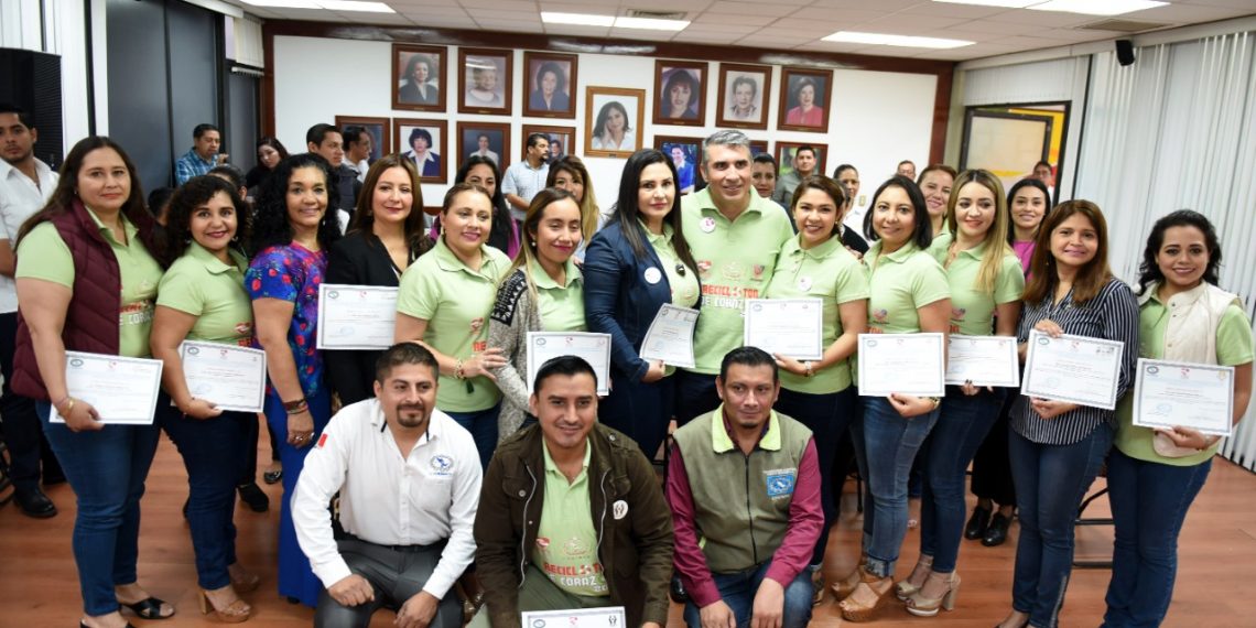 Destaca Voluntariado FGE en Reciclatón de Corazón del DIF Chiapas