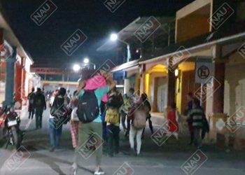 Autobuses de pasaje llegan a Tecún Umán con migrantes procedentes de la Capital