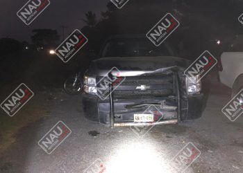 Sólo daños en accidente en el Ejido el Manzano