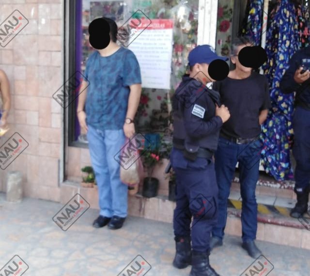 Detienen a sujeto qué presuntamente robo en una tienda de telas