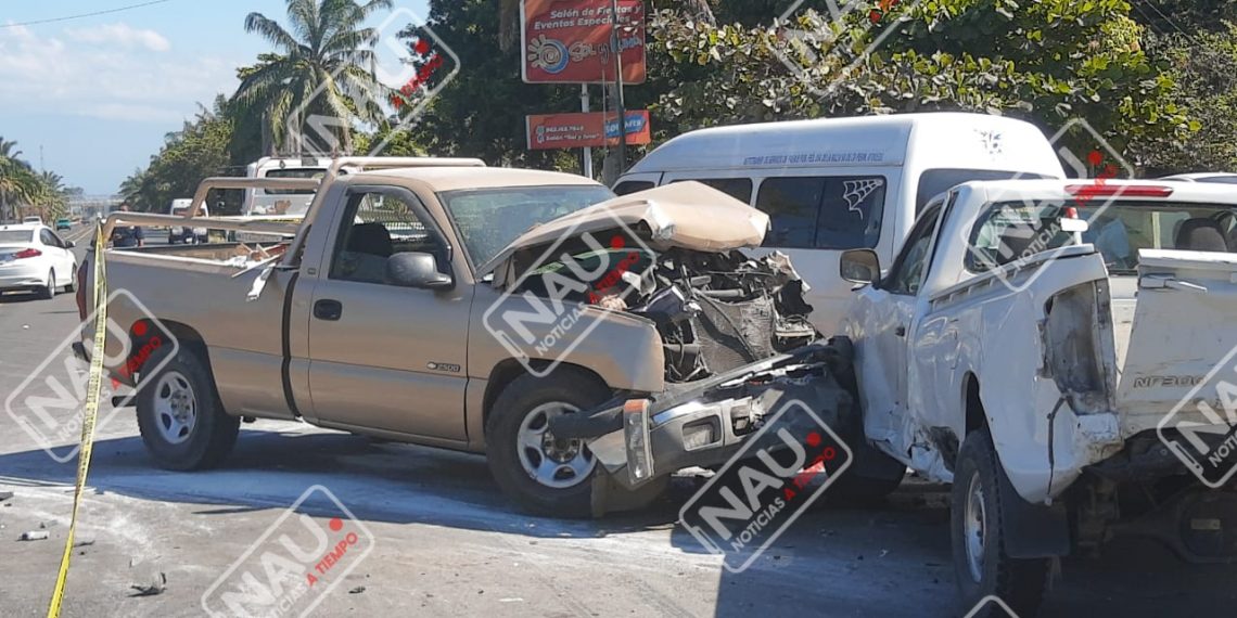 Una persona lesionada deja accidente en la parada Rio Florido