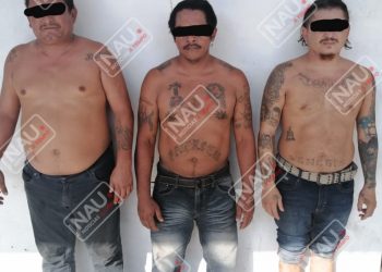 Presuntos narcomenudistas, El Bambi, El Negro y El Canelo, fueron detenidos en el centro de Tapachula