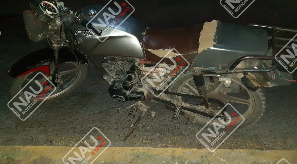 Motociclista derrapó