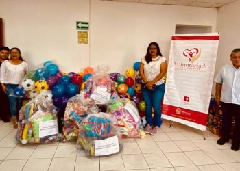 Recibe Voluntariado donación de juguetes de asociaciones civiles de Chiapas