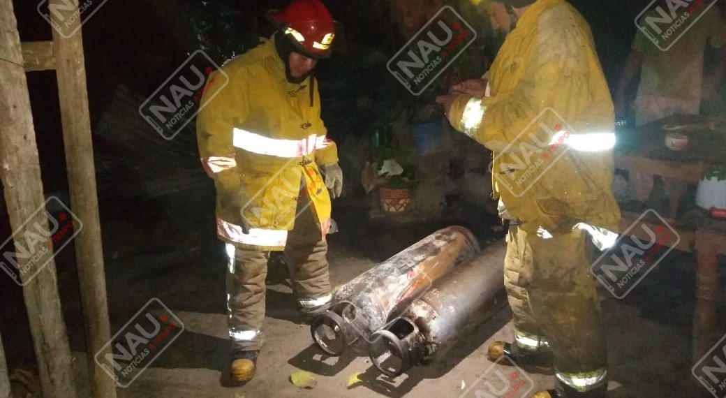 Explota cilindro de gas