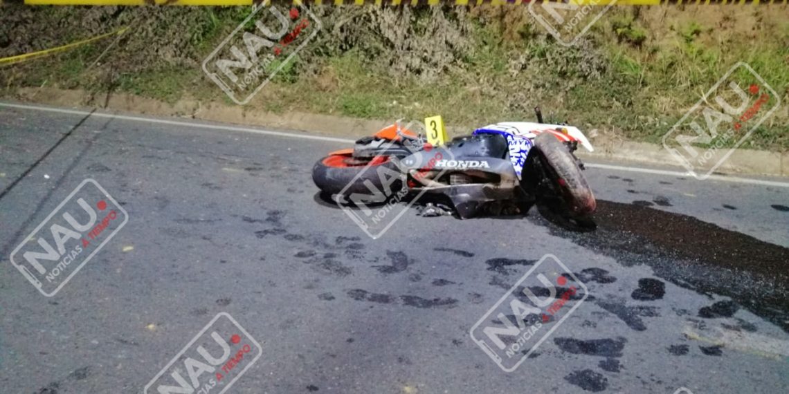 Derrapó en su motocicleta y falleció