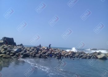 Haitiano es tragado por las olas de las playas de San Benito en Puerto Madero