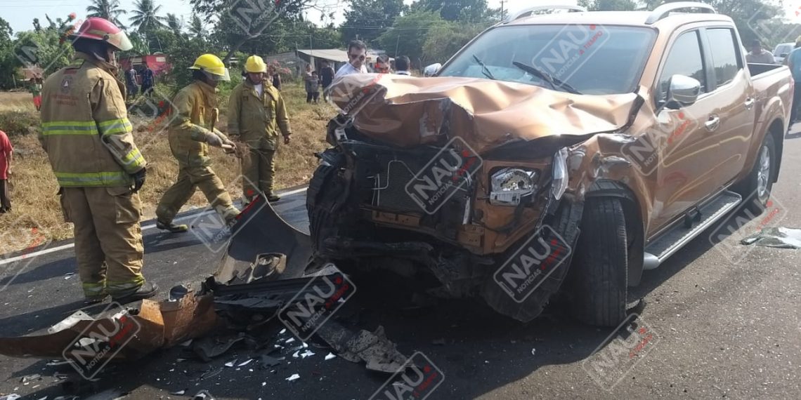 Tres lesionados en accidente
