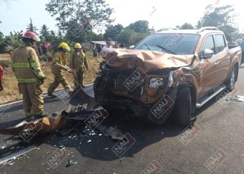 Tres lesionados en accidente