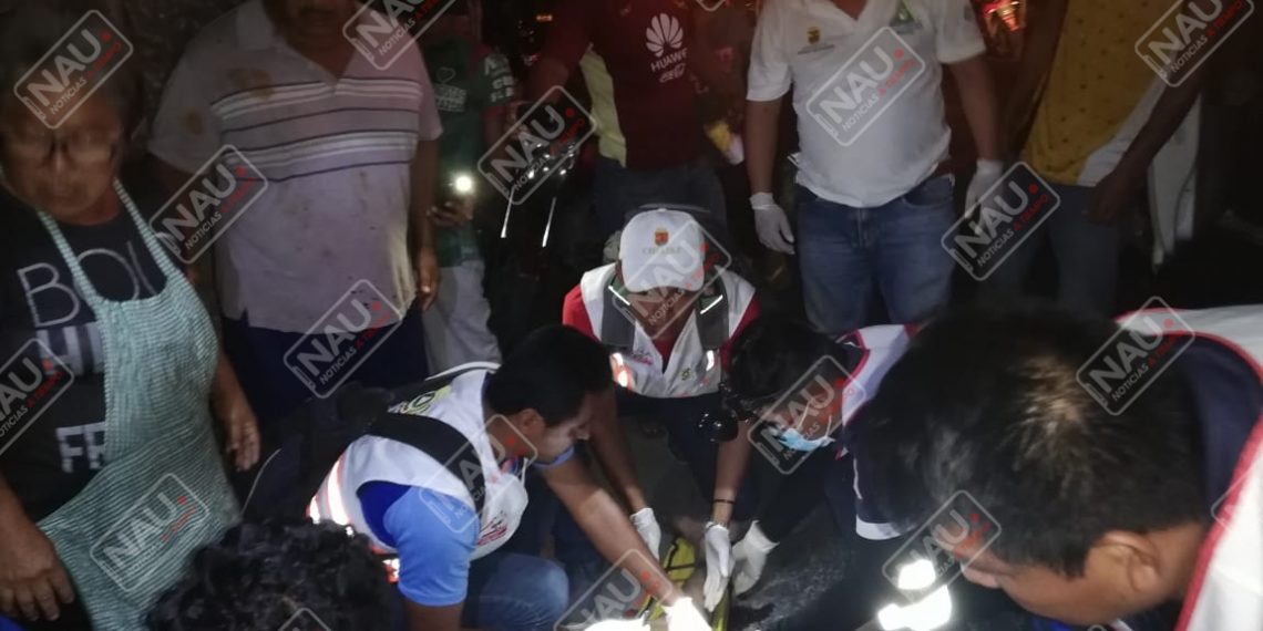 Dos lesionados en accidente en motocicleta