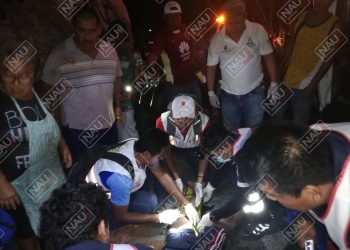 Dos lesionados en accidente en motocicleta