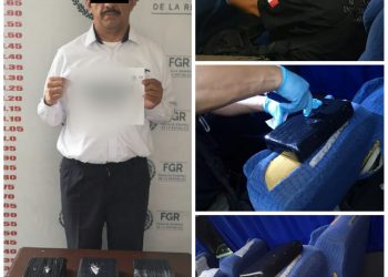 Por el aseguramiento de tres kilos de cocaína FGR inicia investigación contra una persona