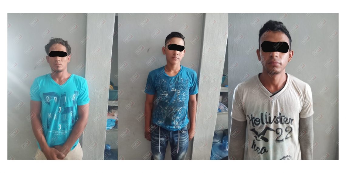 Tres detenidos con marihuana en Suchiate