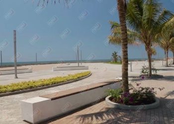 Roban motocicleta del Malecón de Puerto Madero