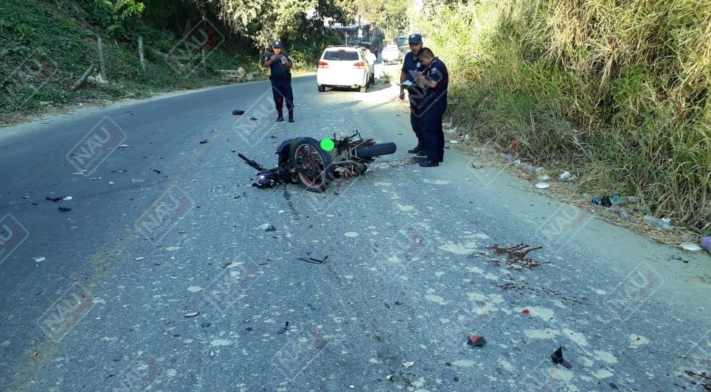 Motociclista lesionado al ser impactado por un vehículo en Escuintla