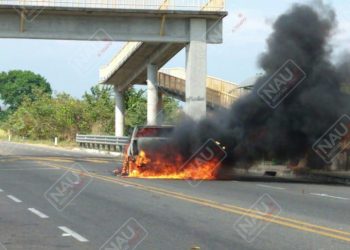 Se incendió vehículo