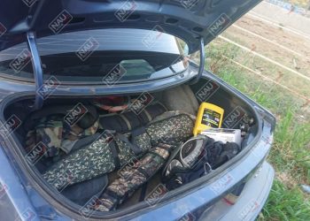 Tres detenidos con rifle del calibre 22