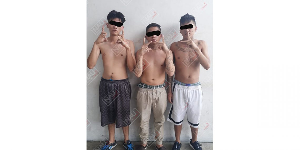 Detienen a tres integrantes de la banda barrio 18