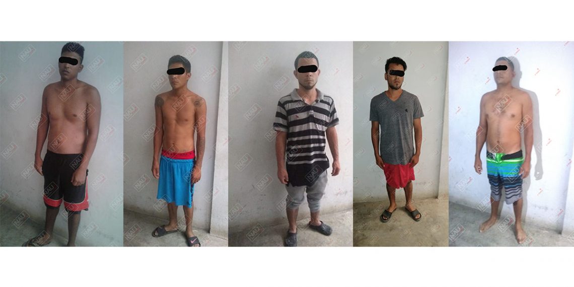 Detienen a cinco presuntos pandilleros en Suchiate