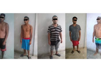 Detienen a cinco presuntos pandilleros en Suchiate