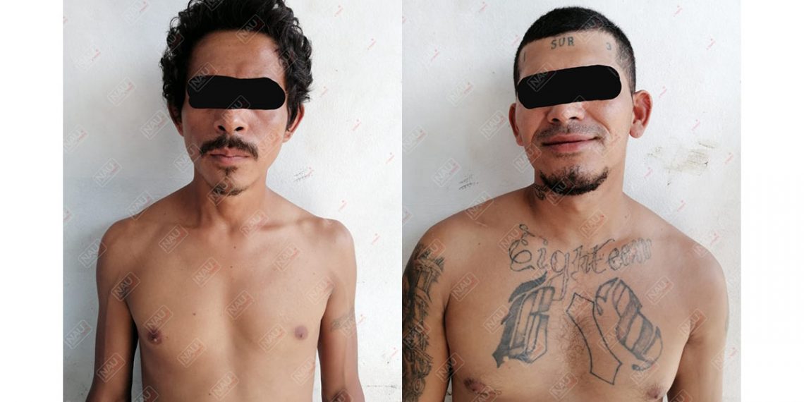 Detienen a dos presuntos integrantes de la Banda Barrio 18