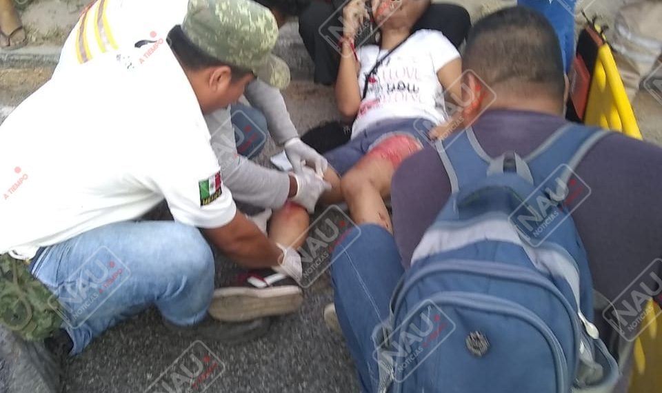 Joven resulta lesionada al ser atropellada