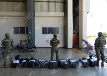 Seis detenidos con 256 kilogramos de droga fueron detenidos en la costa de CHIAPAS.