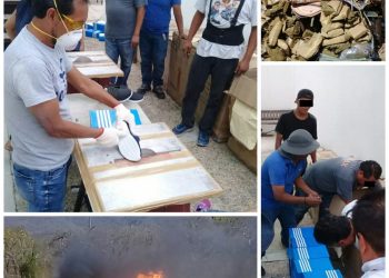 La FGR en coordinación con la SEDENA incinera más de 270 kilos de narcóticos y destruye objetos del delito en Chiapas