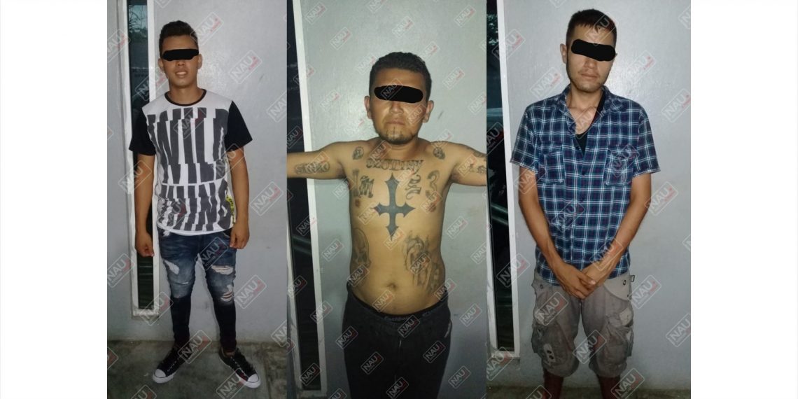 Detienen a tres presuntos pandilleros en Suchiate