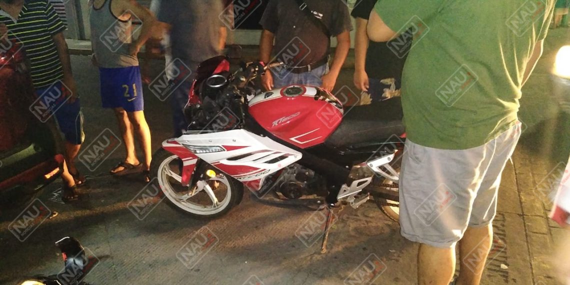 Con lesiones leves resulta motociclista