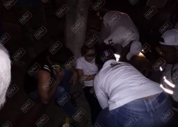 Una pareja que se desplazaba en una motocicleta, fue chocada por otra motocicleta