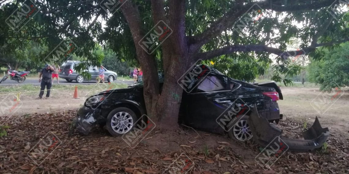 Falleció al instante al chocar su vehículo contra un árbol de mango en Mazatán