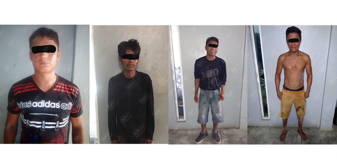 Detienen a 4 personas en Suchiate por diferentes delitos