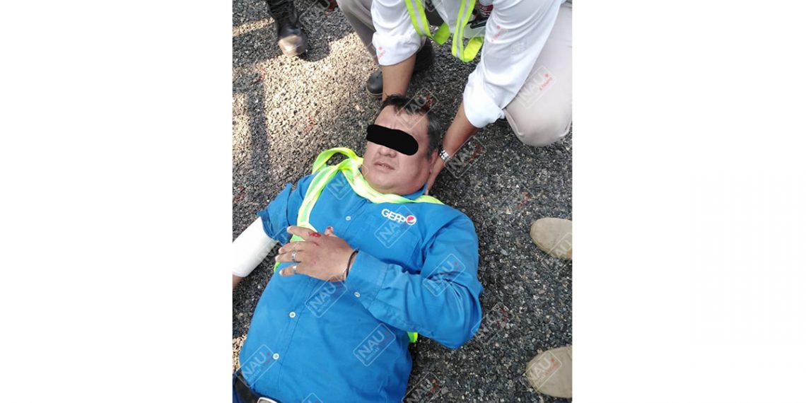 Empleado de la PEPSI fue atropellado en la carretera costera