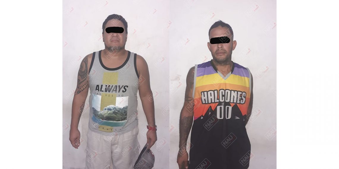 Detienen a sujetos con marihuana