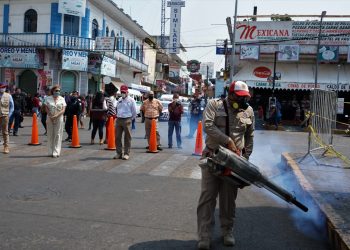 Alcaldesa Rosa Irene Urbina Castañeda Supervisa Avance En Trabajos De Sanitización Y Nebulización Del Centro